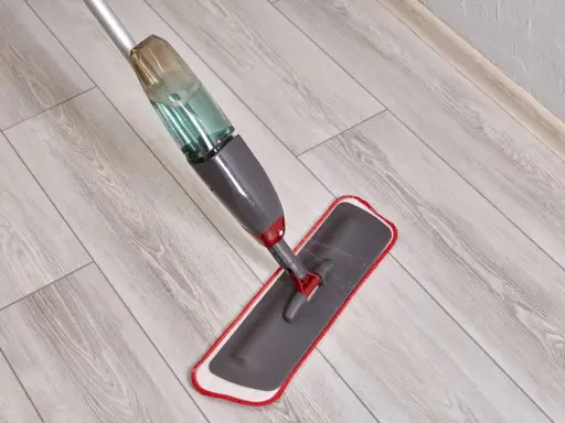 Mop ze spryskiwaczem czyszczący panele podłogowe.